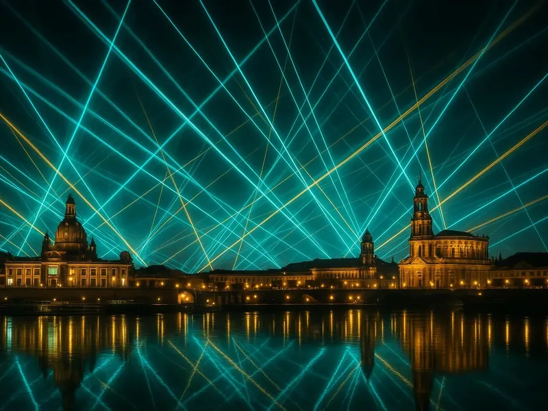 Spektakuläre Laser-Lichtshow